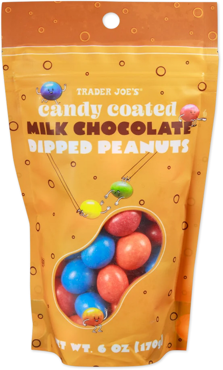 Trader Joes Candy Coated Chocolate Peanuts/6 Oz