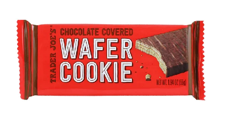 Trader Joe's Chocolate Covered Wafer Cookie Crispy Delight 1.94 oz