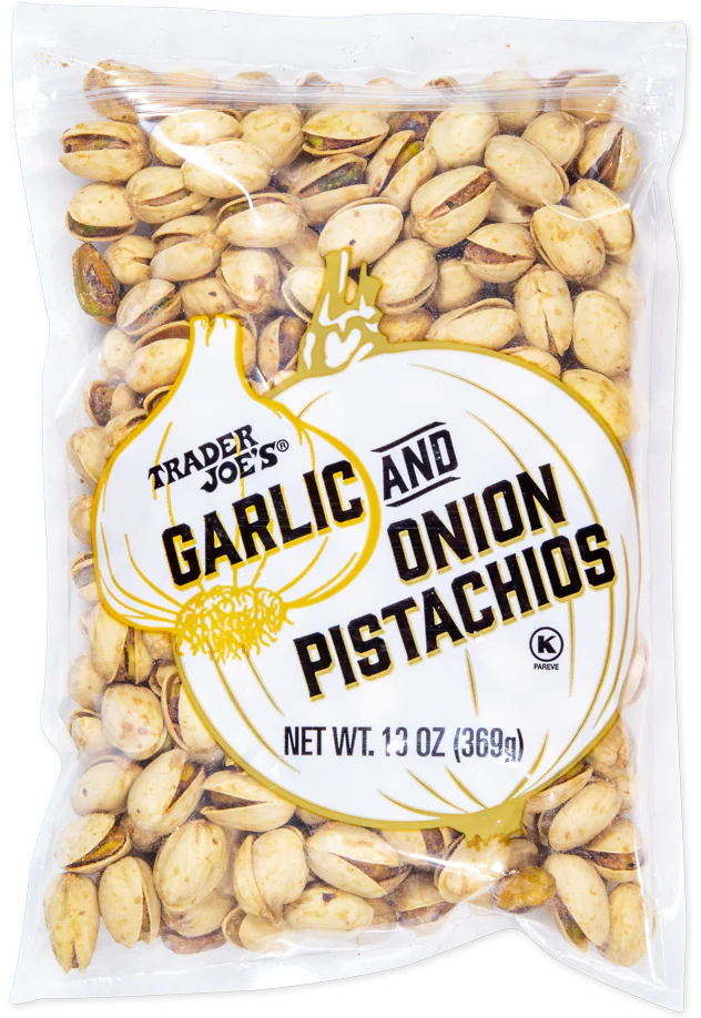 Trader Joe's Savory Snack Delight Garlic & Onion Pistachios 13 oz