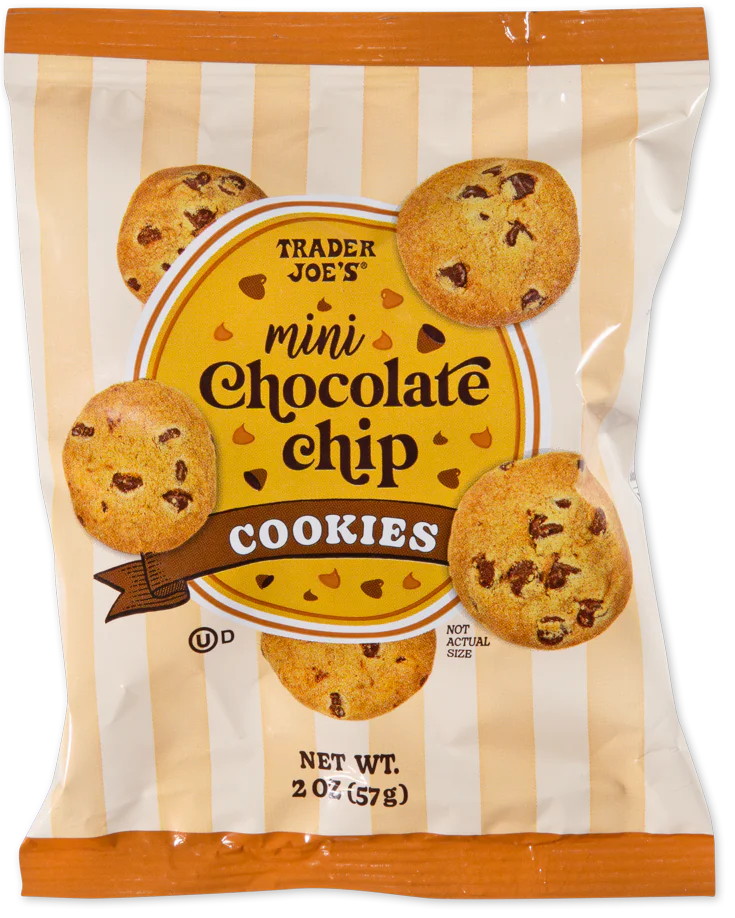 Trader Joes Mini Chocolate Chip Cookies/2 Oz