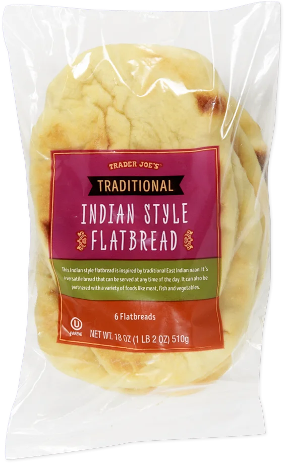 Trader Joe's Traditional Indian Style Flatbread 18 Oz
