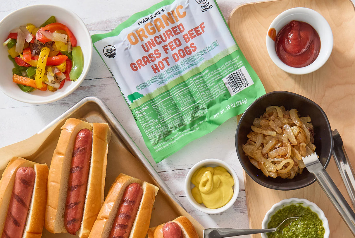 Organic Uncured Grass-Fed Beef Hot Dogs 10 oz
