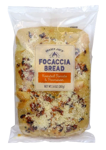 Trader Joe's Focaccia Bread with Roasted Tomato & Parmesan 14 oz