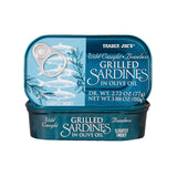 Wild Caught Boneless Grilled Sardines in Olive Oil 3.88 Oz