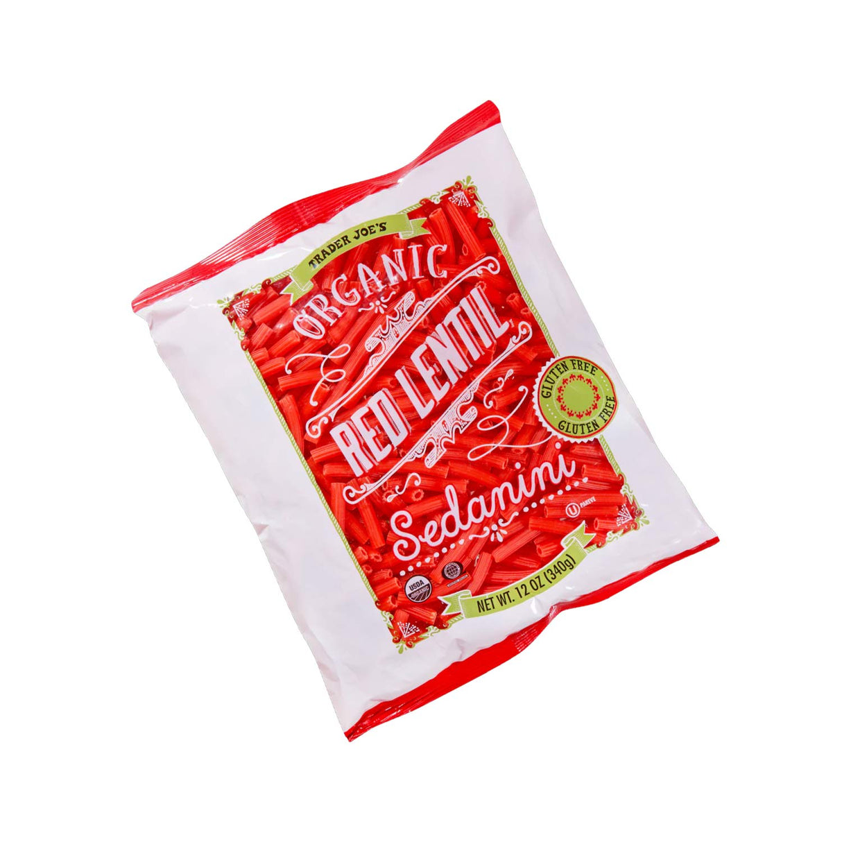 Trader Joe’s Organic Red Lentil Sedanini 12 Oz