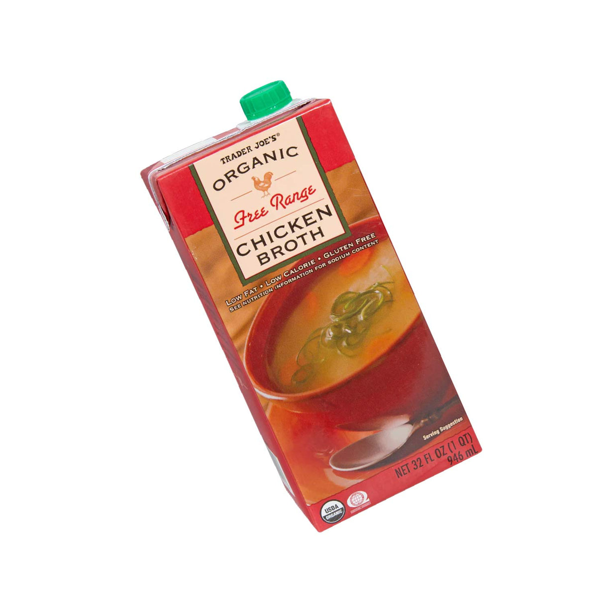 Trader Joe’s Organic Free Range Chicken Broth 32 Fl Oz
